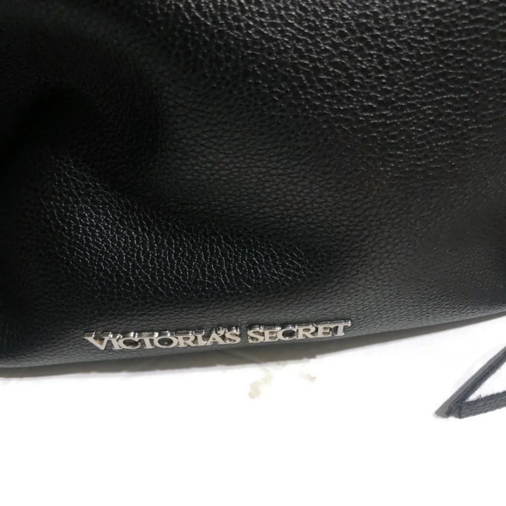 Victoria's Secret NWT Black Fringe Backpack Carry All Bag